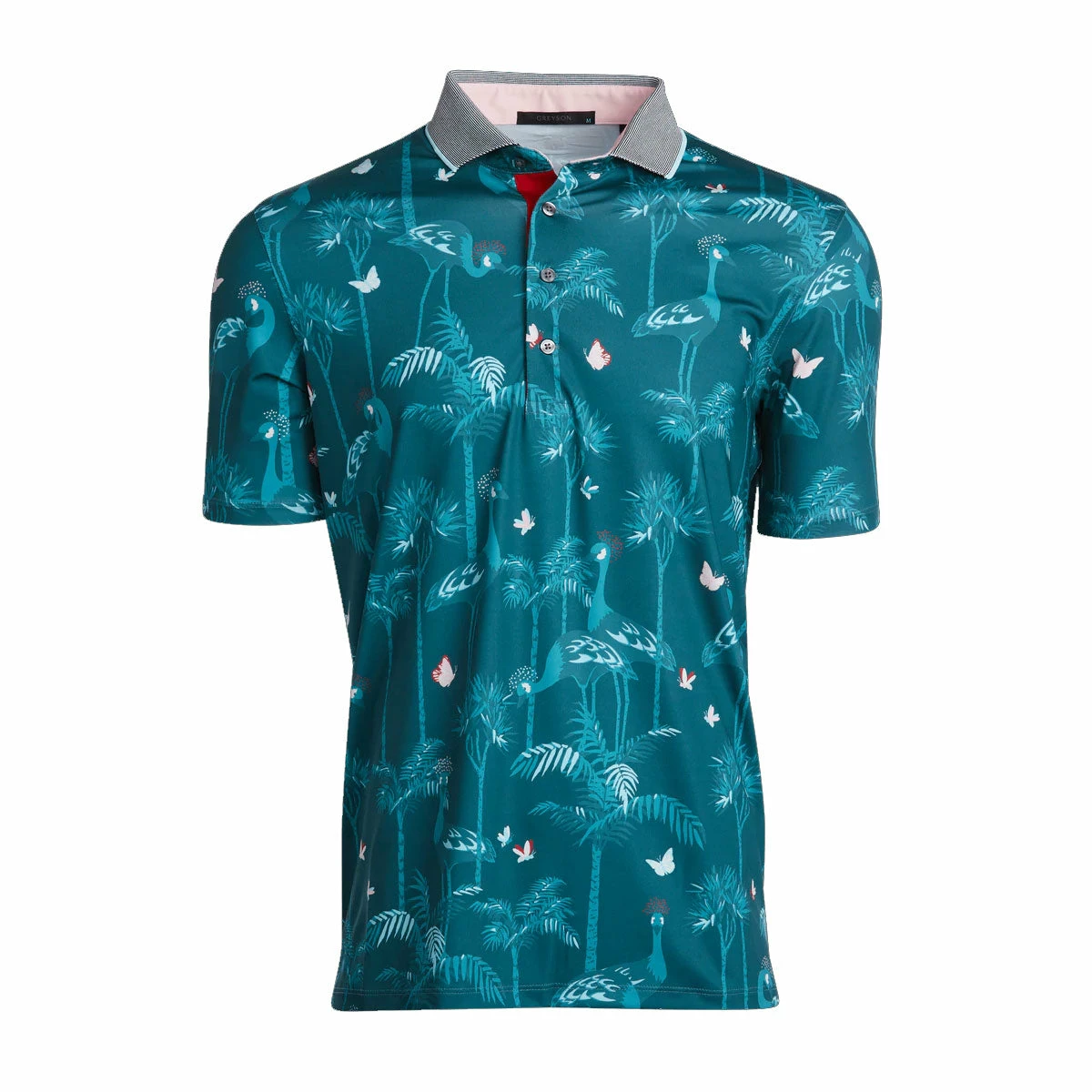 Greyson Heron Dance Garter Mens Golf Polo 3 Greyson Heron Dance Garter Mens Golf Polo