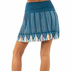 Lucky In Love Borderline Pleated Indigo 17.25in Womens Golf Skort -Clubs Shop 22874 INDIGO402 2 49d767cf 400f 48a7 aff5 ec60ccd63ae1
