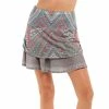 Lucky In Love Desert Vibes Ruched Eclipse Womens Golf Skort -Clubs Shop 23629 ECLIPSE2048