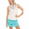 Lucky In Love Quick Sand White Womens Sleeveless Golf Polo -Clubs Shop 23663 WHITE110 158e1710 e57f 431c 9472 4670c753b45f