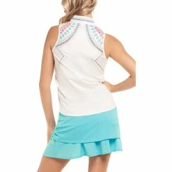 Lucky In Love Quick Sand White Womens Sleeveless Golf Polo -Clubs Shop 23663 WHITE110 2 75309ebb 1e1c 4b70 8462 796d50de8f2d