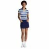 Polo Ralph Lauren RLX Ralph Lauren Printed Airflow Jersey Liberty Blue Womens Golf Polo -Clubs Shop 24891 LIBERTYBLUE