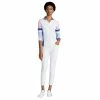 Polo Ralph Lauren RLX Ralph Lauren Printed Airflow Jersey Pure White Multi Womens Golf 1/4 Zip -Clubs Shop 24894 PUREWHITEMULT
