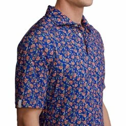 Polo Ralph Lauren RLX Ralph Lauren Printed Lightweight Airflow Jersey Floral Mens Golf Polo -Clubs Shop 24917 FLORALROYAL 2 e97a7646 3d45 4dc0 a57f 7aa38ae5aa66