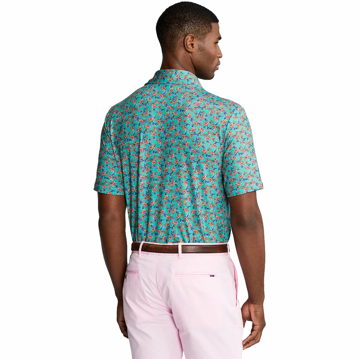Polo Ralph Lauren RLX Ralph Lauren Printed Lightweight Airflow Jersey Floral Green Mens Golf Polo 4 Polo Ralph Lauren RLX Ralph Lauren Printed Lightweight Airflow Jersey Floral Green Mens Golf Polo - Image 2