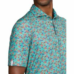 Polo Ralph Lauren RLX Ralph Lauren Printed Lightweight Airflow Jersey Floral Green Mens Golf Polo 7 Polo Ralph Lauren RLX Ralph Lauren Printed Lightweight Airflow Jersey Floral Green Mens Golf Polo -Clubs Shop 24918 FLORALGREEN 2