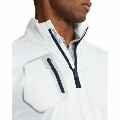Polo Ralph Lauren RLX Ralph Lauren Driver Pure White Mens Golf 1/2 Zip -Clubs Shop 24959 PUREWHITE 2 95156c26 b44e 4d04 a00a acc5d4817131