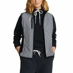 Polo Ralph Lauren RLX Ralph Lauren Techy Terry Black Gingham Womens Golf Vest 7 Polo Ralph Lauren RLX Ralph Lauren Techy Terry Black Gingham Womens Golf Vest -Clubs Shop 25008 BLACKGINGHAM 2