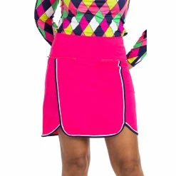 Kinona Fine With Nine 18in Womens Golf Skort -Clubs Shop 25167 PREPPYPINK341