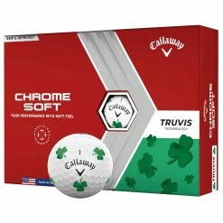 Callaway Chrome Soft Truvis Golf Balls - Dozen -Clubs Shop 25570 WHTSHAMROCK
