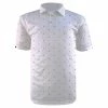 Swannies Big Cat White Mens Golf Polo -Clubs Shop 25623 WHITE