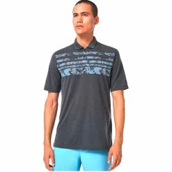 Oakley Azalea Stripe Mens Golf Polo -Clubs Shop 25792 BLKOUTHTHR09G 5307a5a3 4b12 48bd 9b84 faa0c44e86e5