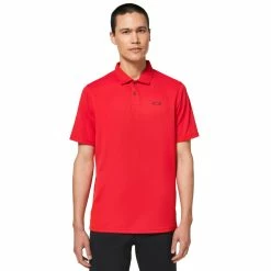 Oakley Icon TN Protect RC Mens Golf Polo -Clubs Shop 25797 REDLINE465