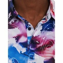 Robert Graham Rip Tide Knit Mens Golf Polo -Clubs Shop 25823 MULTI 2