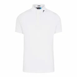 J.Lindeberg J. Lindeberg KV Regular Fit White Mens Golf Polo