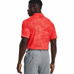 Under Armour Playoff 2.0 Jacquard Mens Golf Polo -Clubs Shop 26228 RADIORED890 1