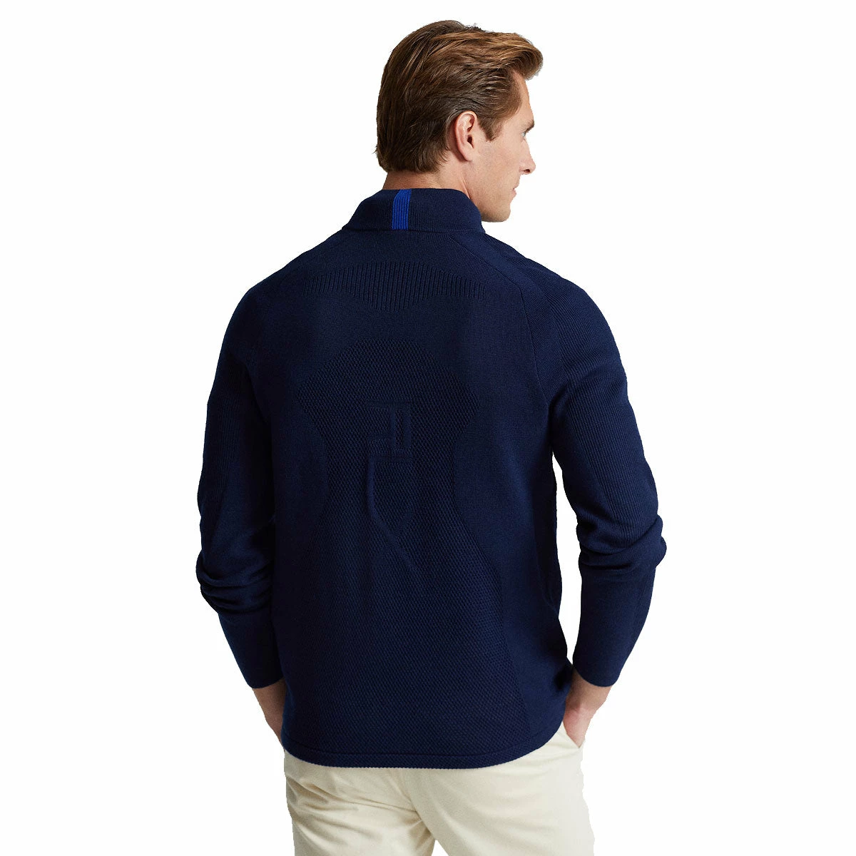Polo Ralph Lauren RLX Ralph Lauren Thermocool Windblocked French Navy Mens 1/2 Zip Golf Sweater 4 Polo Ralph Lauren RLX Ralph Lauren Thermocool Windblocked French Navy Mens 1/2 Zip Golf Sweater - Image 2