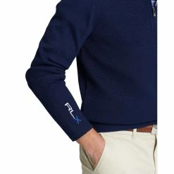 Polo Ralph Lauren RLX Ralph Lauren Thermocool Windblocked French Navy Mens 1/2 Zip Golf Sweater 7 Polo Ralph Lauren RLX Ralph Lauren Thermocool Windblocked French Navy Mens 1/2 Zip Golf Sweater -Clubs Shop 26893 FRENCHNAVY 2