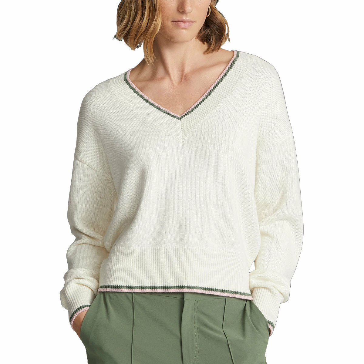 Polo Ralph Lauren RLX Ralph Lauren Wool-Blended Cricket Cream Multi Womens Golf Sweater 3 Polo Ralph Lauren RLX Ralph Lauren Wool-Blended Cricket Cream Multi Womens Golf Sweater