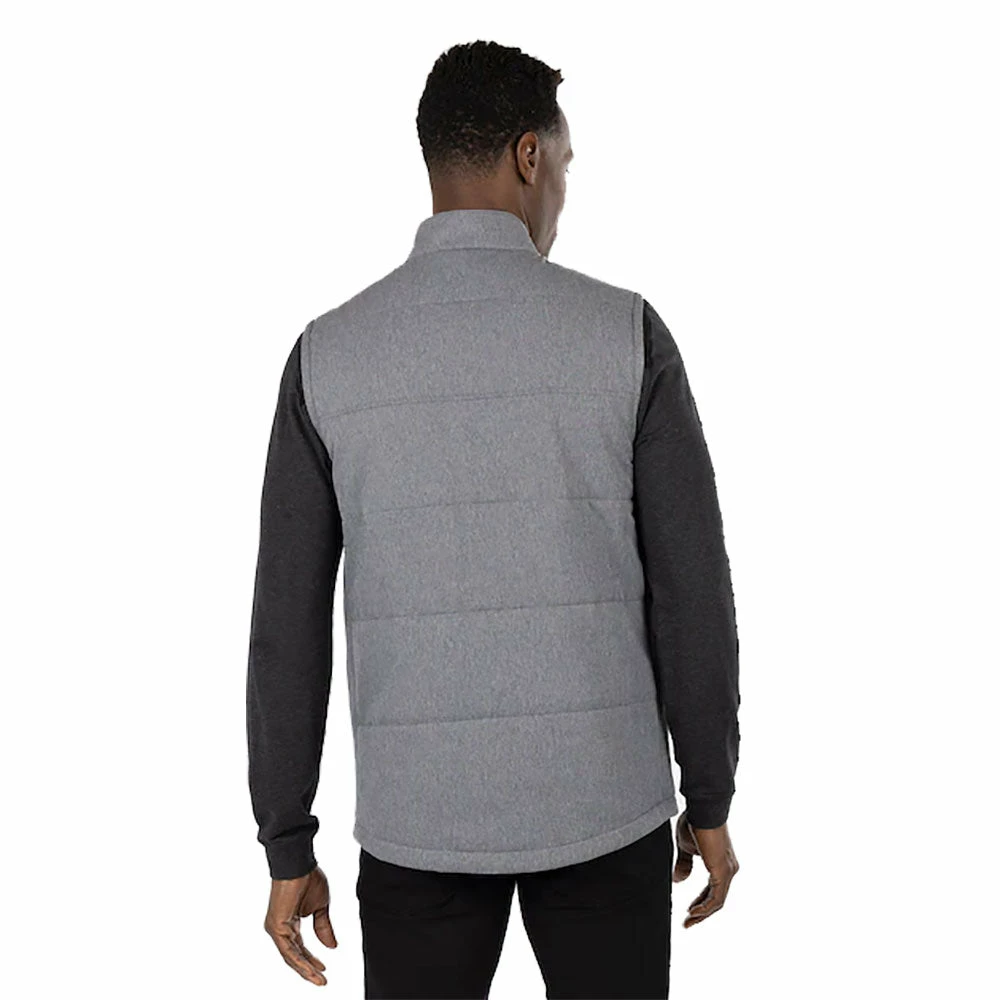 TravisMathew Heated Negotiations Heather Dark Grey Mens Golf Vest 4 TravisMathew Heated Negotiations Heather Dark Grey Mens Golf Vest - Image 2