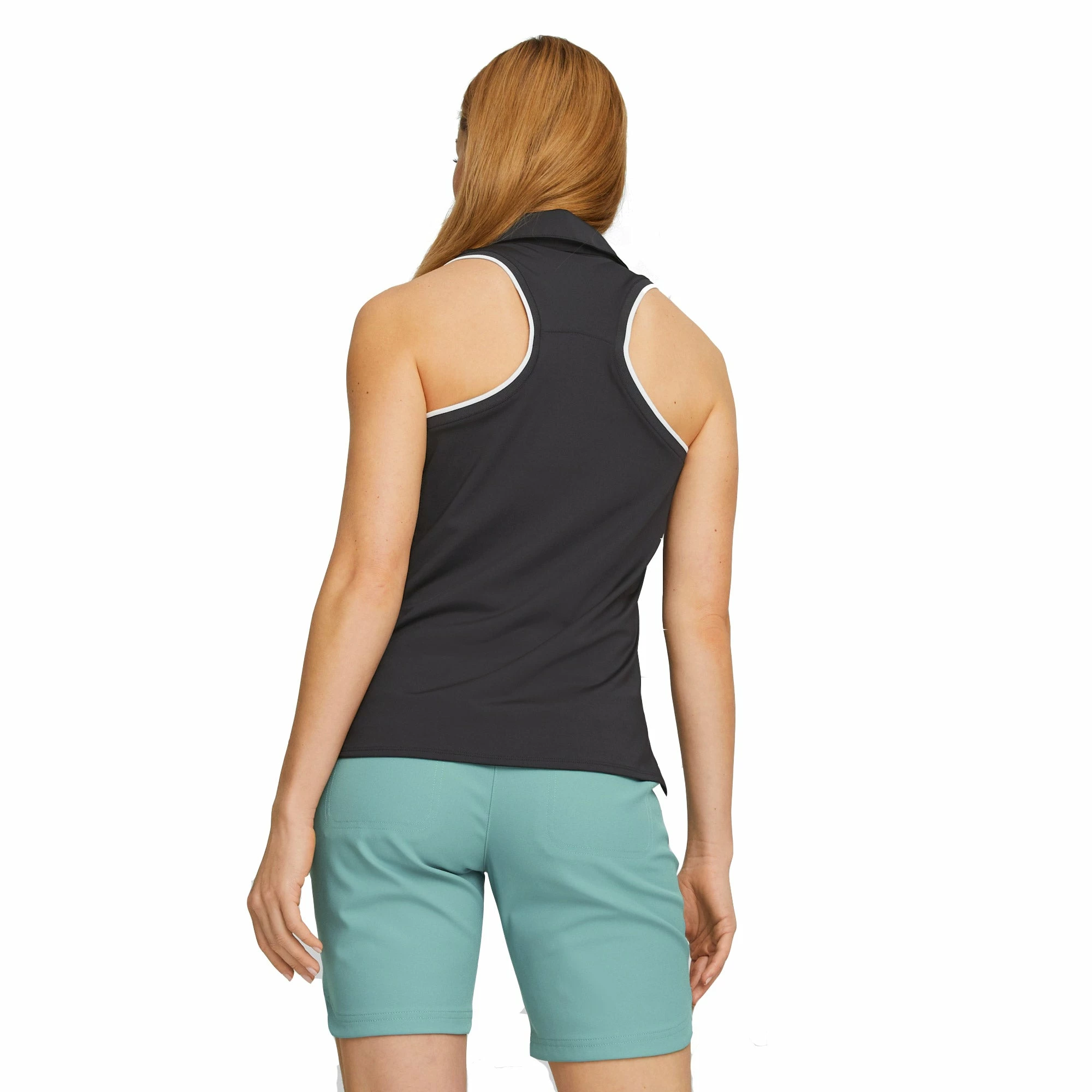 PUMA Golf Puma Mattr Peak Sleeveless Womens Golf Polo 8 PUMA Golf Puma Mattr Peak Sleeveless Womens Golf Polo - Image 6
