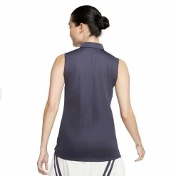 Nike Golf Nike Dri Fit Solid Womens Sleeveless Golf Polo -Clubs Shop 884873 015GRIDIRON 1