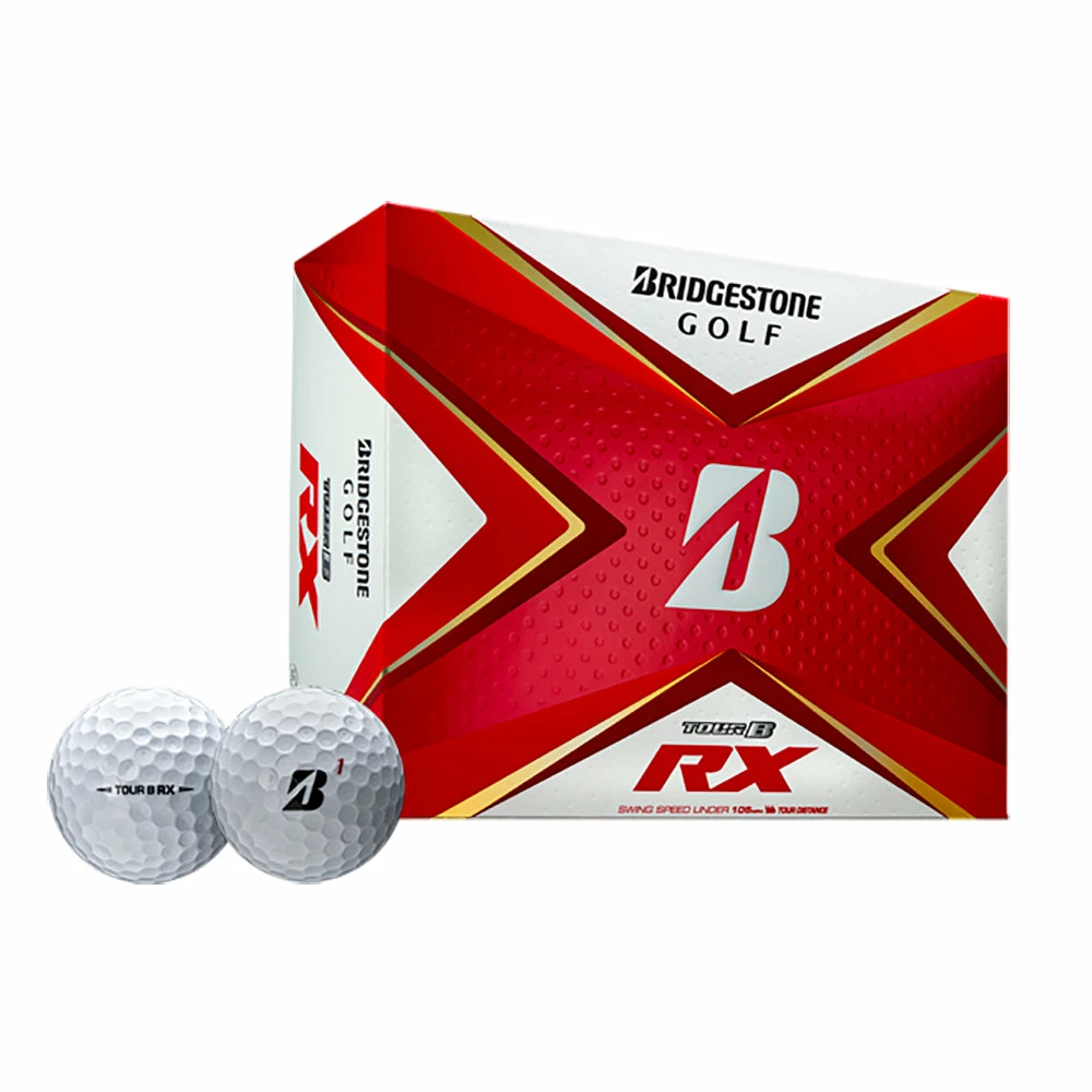 Bridgestone Tour B RX White Golf Balls - Dozen 2019 3 Bridgestone Tour B RX White Golf Balls - Dozen 2019