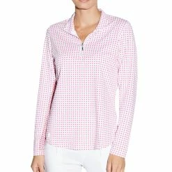 GGBlue Georgia Ice Womens Long Sleeve Golf Shirt 8 GGBlue Georgia Ice Womens Long Sleeve Golf Shirt -Clubs Shop I8000 PINKCUBE4543