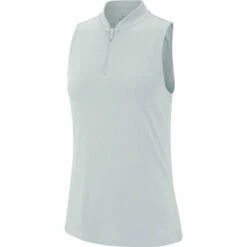 Nike Dri Fit Womens Sleeveless Golf Polo -Clubs Shop 10268 043PUREPLAT