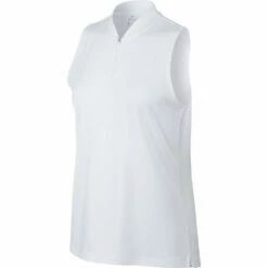 Nike Dri Fit Womens Sleeveless Golf Polo -Clubs Shop 10268 100WHITE