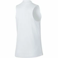 Nike Dri Fit Womens Sleeveless Golf Polo -Clubs Shop 10268 100WHITE 1