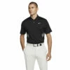 Nike Vapor Dri Fit Jersey Mens Golf Polo -Clubs Shop 10284 010BLACKWHITE