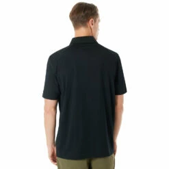 Oakley Perforated Mens Short Sleeve Golf Polo -Clubs Shop 10839 02EBLACKOUT 1