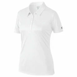 Oakley Basic Womens Golf Polo -Clubs Shop 10841 100WHITE