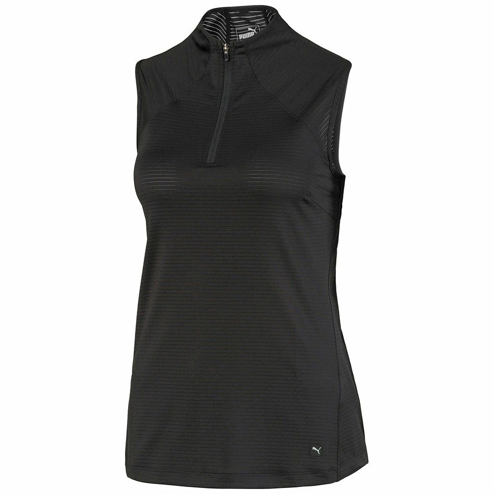 PUMA Golf Puma Daily Mockneck Womens Sleeveless Golf Polo 7 PUMA Golf Puma Daily Mockneck Womens Sleeveless Golf Polo - Image 5