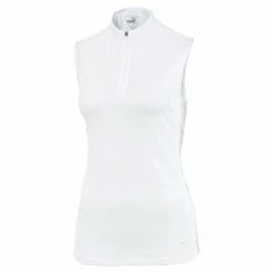 PUMA Golf Puma Daily Mockneck Womens Sleeveless Golf Polo 15 PUMA Golf Puma Daily Mockneck Womens Sleeveless Golf Polo -Clubs Shop 11533 08WHITE 35a6e070 9652 447b 892f af421e6929a6
