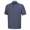 FootJoy Solid Lisle Mens Golf Polo -Clubs Shop 11722 HEATHERNAVY 8e927cdf 67ce 4a14 aae9 9b82c40096d3