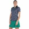Jofit Appletini Collection Printed Womens Golf Polo 2 Jofit Appletini Collection Printed Womens Golf Polo -Clubs Shop 12964 POLKADOTPRINT