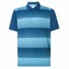 Oakley Dot Stripes Mens Golf Polo -Clubs Shop 13047 98BBLUEDOTST