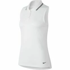 Nike Dri-FIT Victory Solid Womens Sleeveless Golf Polo -Clubs Shop 13304 100WHITE