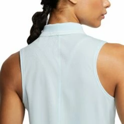 Nike Dri-FIT Victory Solid Womens Sleeveless Golf Polo -Clubs Shop 13304 449TOPAZMIST 2