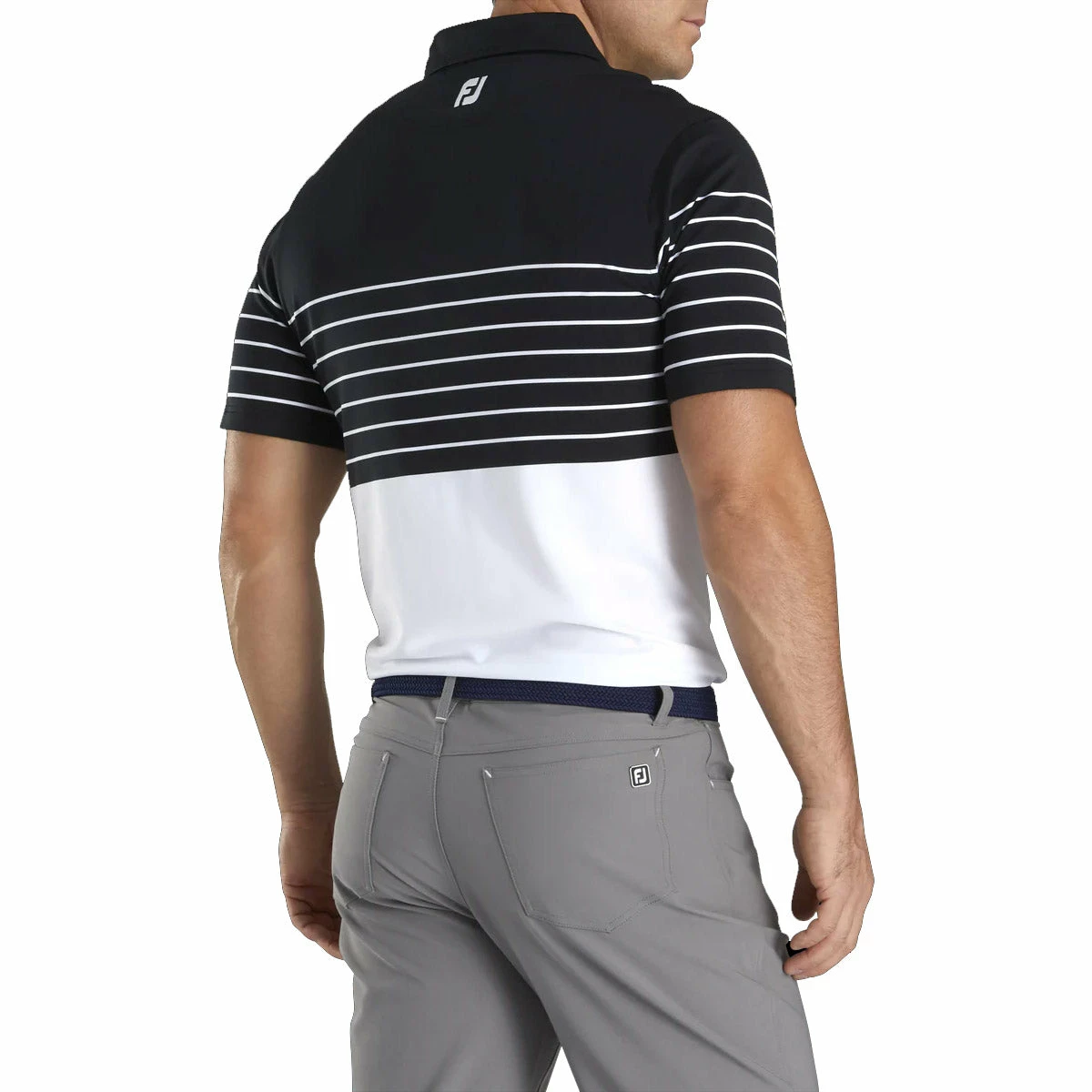 FootJoy Lisle Engineered Stripe Mens Golf Polo 4 FootJoy Lisle Engineered Stripe Mens Golf Polo - Image 2