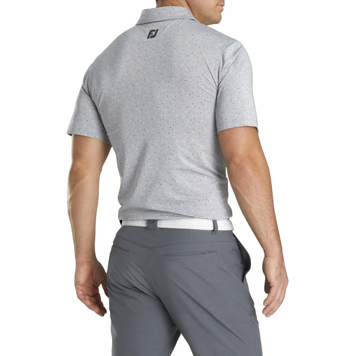 FootJoy Lisle Confetti Print Mens Golf Polo 4 FootJoy Lisle Confetti Print Mens Golf Polo - Image 2