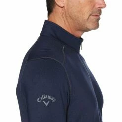 Callaway Swing Tech Outlast Mens Golf 1/4 Zip -Clubs Shop 17878 PEACOAT 1