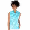 NVO Savanna Mock Womens Sleeveless Golf Polo 1 NVO Savanna Mock Womens Sleeveless Golf Polo -Clubs Shop 18445 AQUA474 fed8eede d4c5 4b34 8c7d 57f5b17b284c