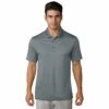 Adidas Golf Adidas Performance Grey Mens Golf Polo
