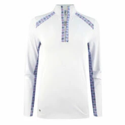 Daily Sports Sue White Womens Long Sleeve Golf Polo