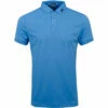 J.Lindeberg J. Lindeberg KV Amer Fit Mens Golf Polo -Clubs Shop 19475 OCEANBLUE