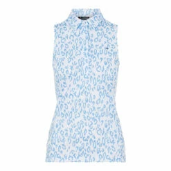 J.Lindeberg J. Lindeberg Dena Printed Womens Sleeveless Golf Polo 2021
