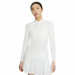 Nike Dri-FIT UV Victory Womens Golf 1/4 Zip -Clubs Shop 20528 WHITE100